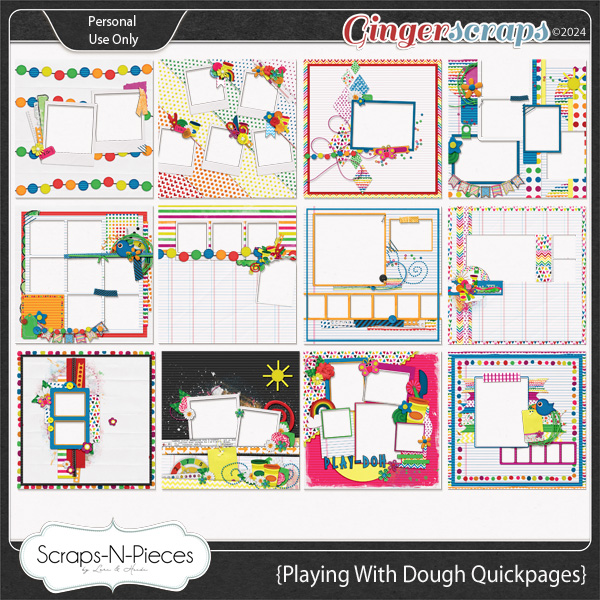 Playing With Dough Quickpages by Scraps N Pieces