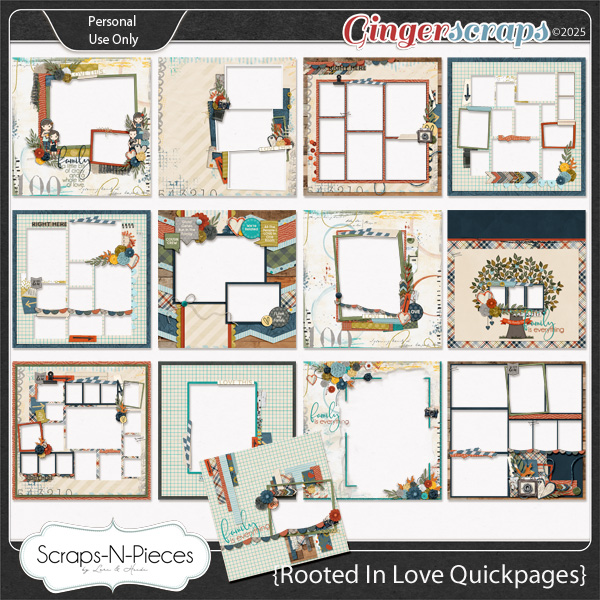 Rooted In Love Quickpages by Scraps N Pieces 
