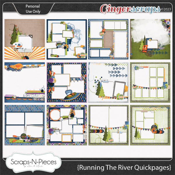 River Run Quickpages by Scraps N Pieces 