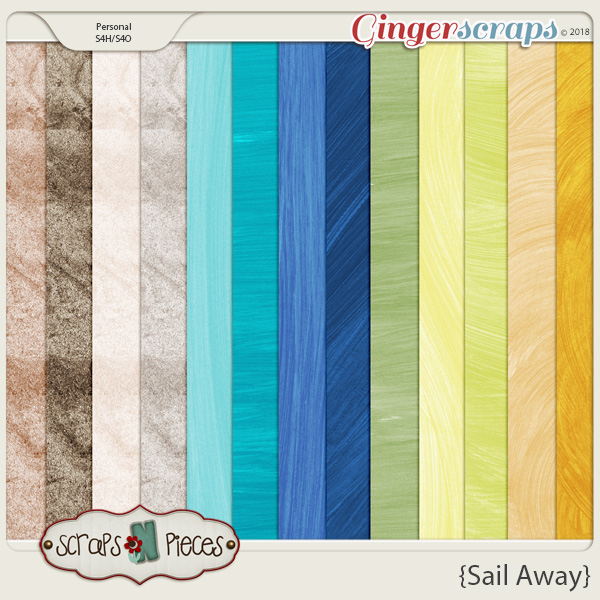 Sail Away Solids by Scraps N Pieces 