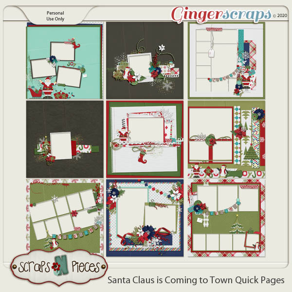 Santa Claus is Coming to Town Quick Pages by Scraps N Pieces