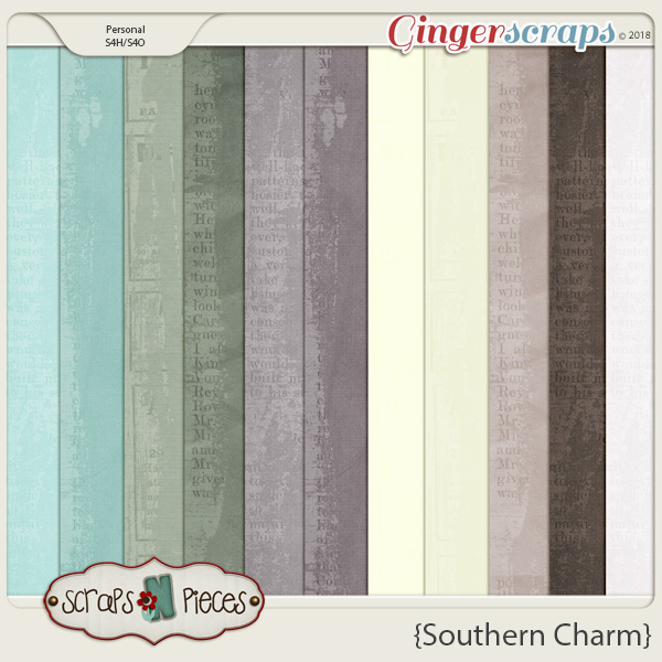 Southern Charm Cardstocks by Scraps N Pieces