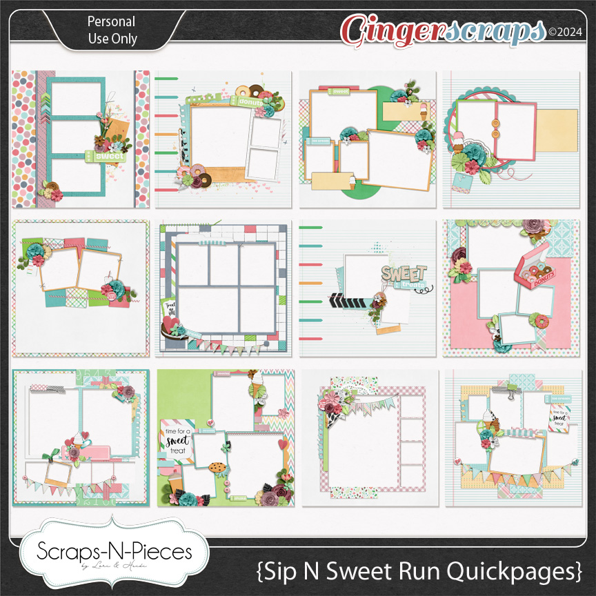 Sip N Sweets Run Quickpages by Scraps N Pieces 