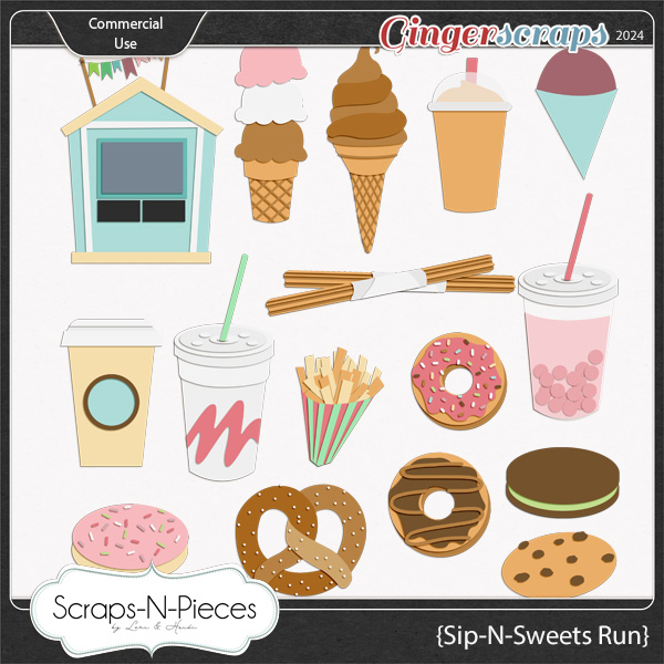 Sip N Sweets Run Commercial Use Templates by Scraps N Pieces