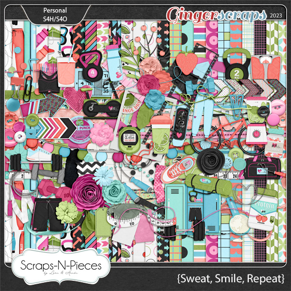 Sweat, Smile, Repeat Bundled Kit by Scraps N Pieces