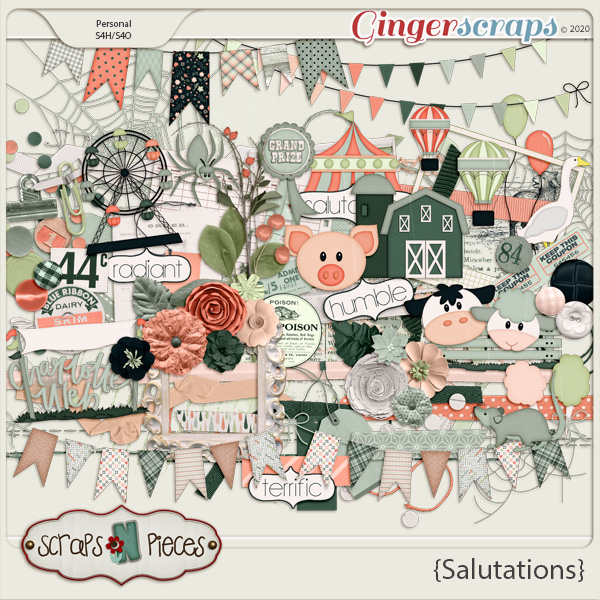 Salutations Embellishments by Scraps N Pieces 