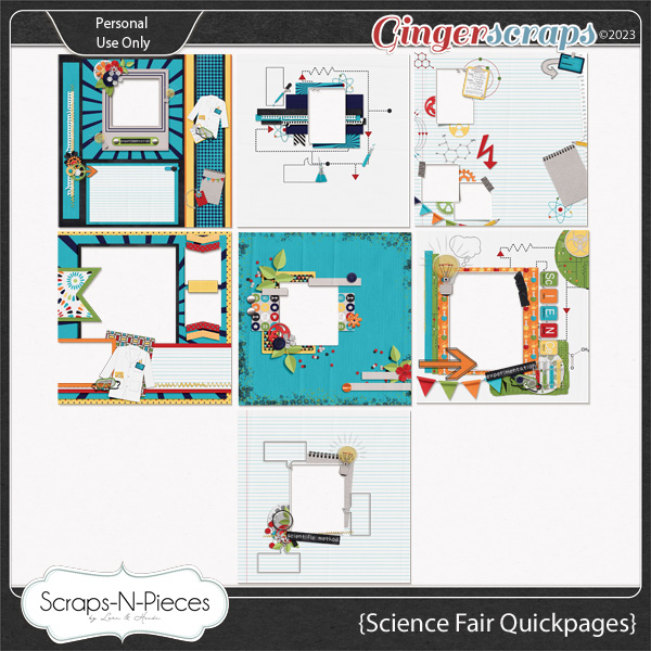 Science Fair Quickpages by Scraps N Pieces 