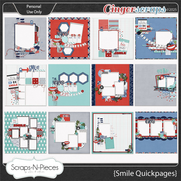 Smile Quickpages by Scraps N Pieces 