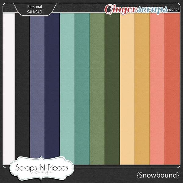 Snowbound Cardstocks by Scraps N Pieces 