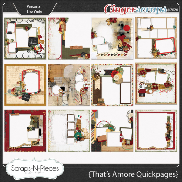 That's Amore Quickpages by Scraps N Pieces 