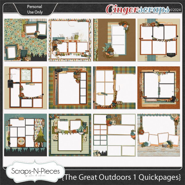 The Great Outdoors 1 Quickpages by Scraps N Pieces