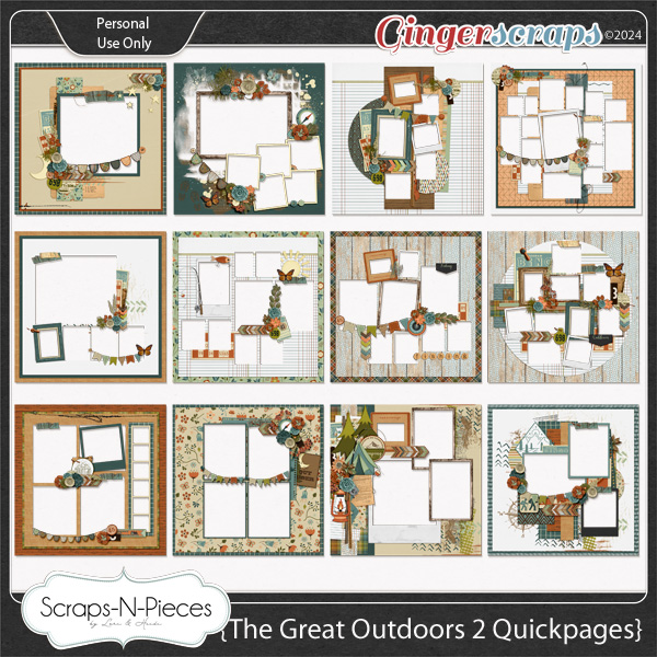 The Great Outdoors 2 Quickpages by Scraps N Pieces 