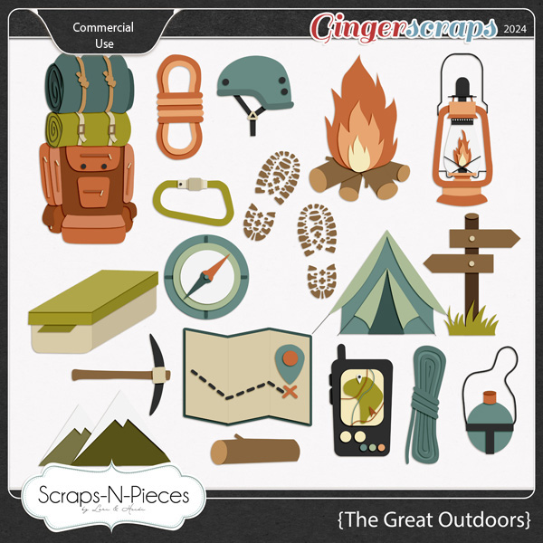 The Great Outdoors CU Templates by Scraps N Pieces 