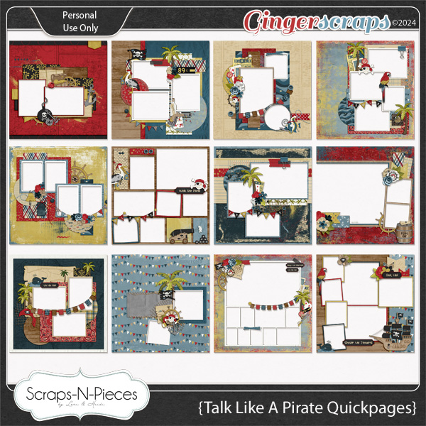 Talk Like A Pirate Quickpages by Scraps N Pieces