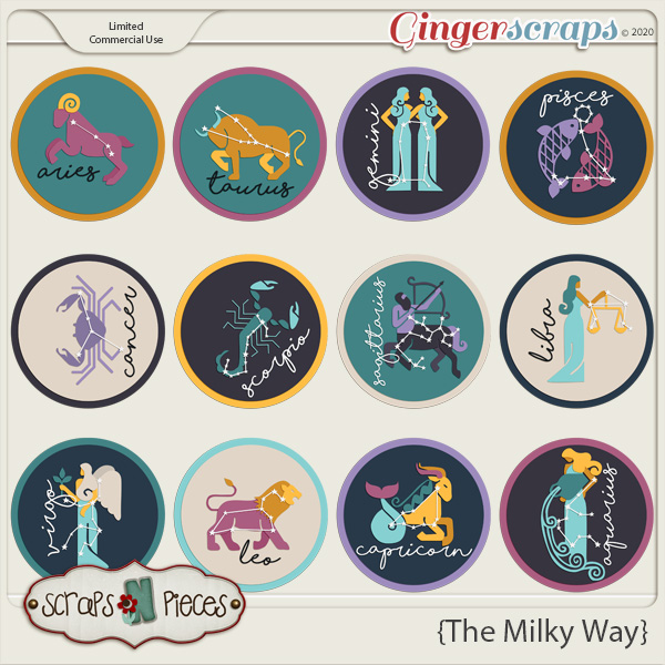 The Milky Way CU Templates - Scraps N Pieces