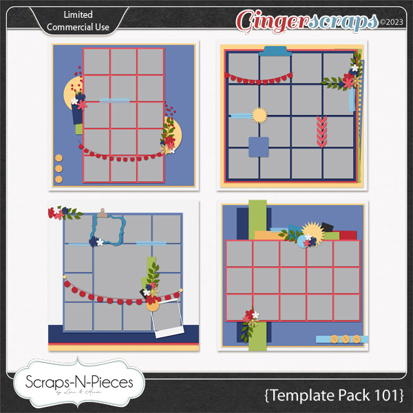 Template Pack 101 by Scraps N Pieces