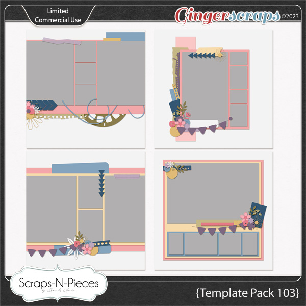 Template Pack 103 by Scraps N Pieces 