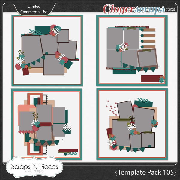 Template Pack 105 by Scraps N Pieces   