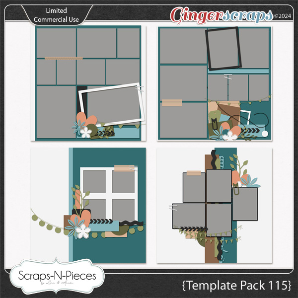 Template Pack 115 by Scraps N Pieces 
