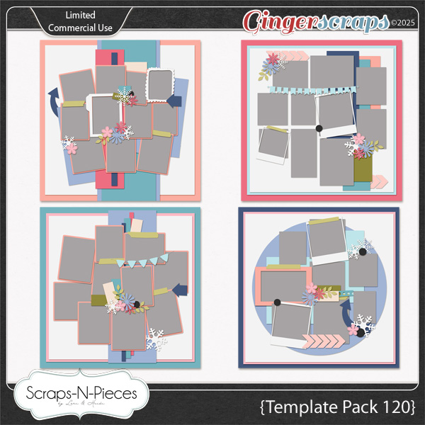 Template Pack 120 by Scraps N Pieces  