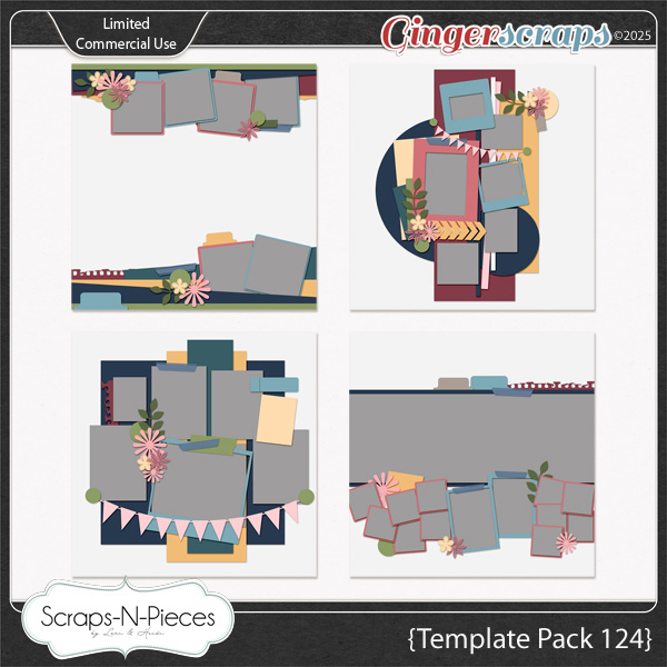 Template Pack 124 by Scraps N Pieces 