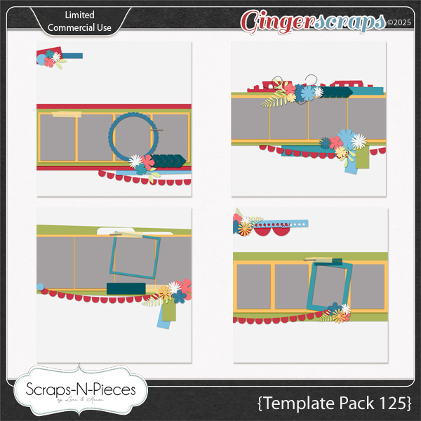 Template Pack 125 by Scraps N Pieces 
