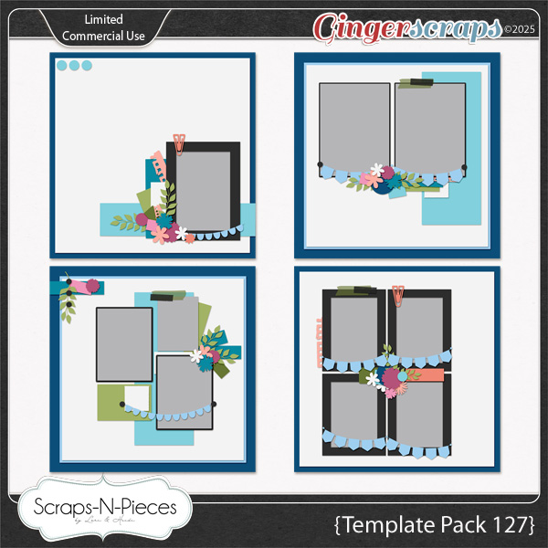 Template Pack 127 by Scraps N Pieces  