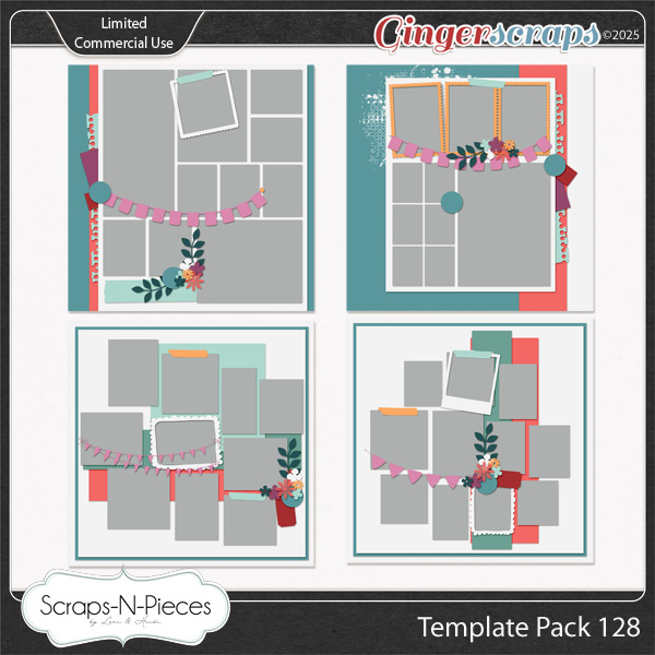Template Pack 128 by Scraps N Pieces  