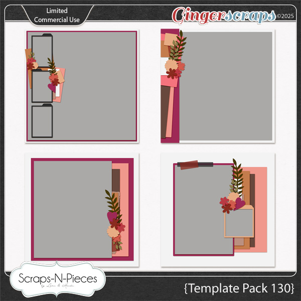 Template Pack 130 by Scraps N Pieces 