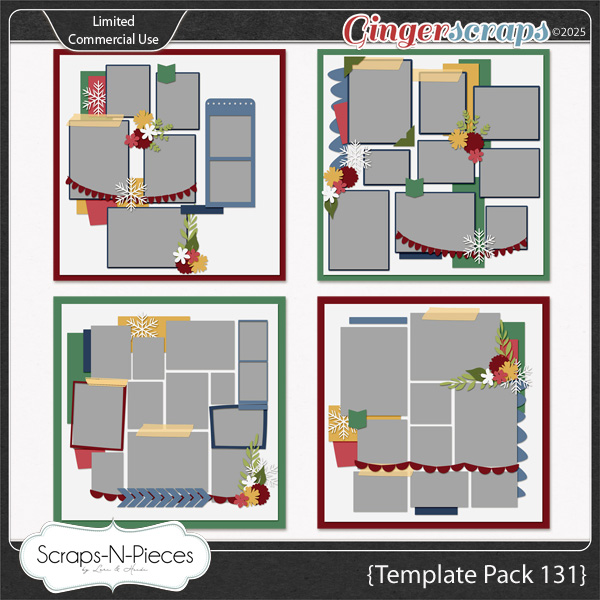 Template Pack 131 by Scraps N Pieces