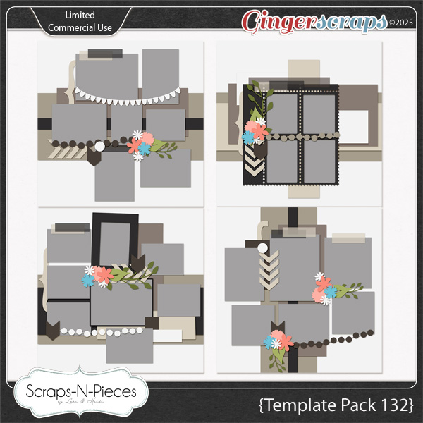 Template Pack 132 by Scraps N Pieces