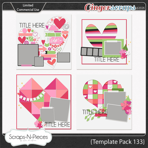 Template Pack 133 by Scraps N Pieces