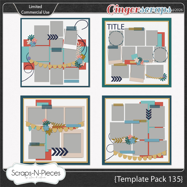 Template Pack 135 by Scraps N Pieces 