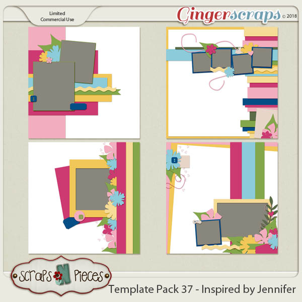 Template Pack 37 by Scraps N Pieces 