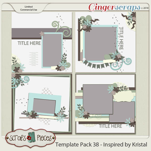 Template Pack 38 - Inspired by Kristal by Scraps N Pieces 