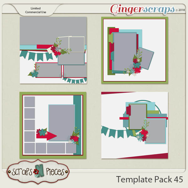 Template Pack 45  by Scraps N Pieces 