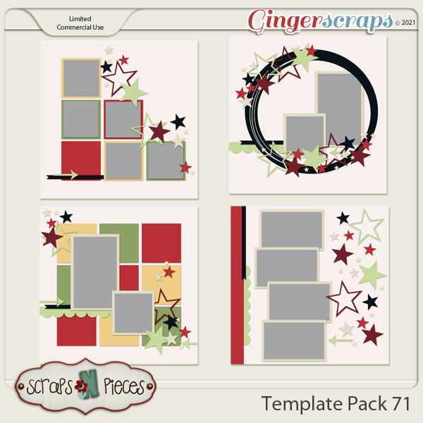 Template Pack 71 by Scraps N Pieces  