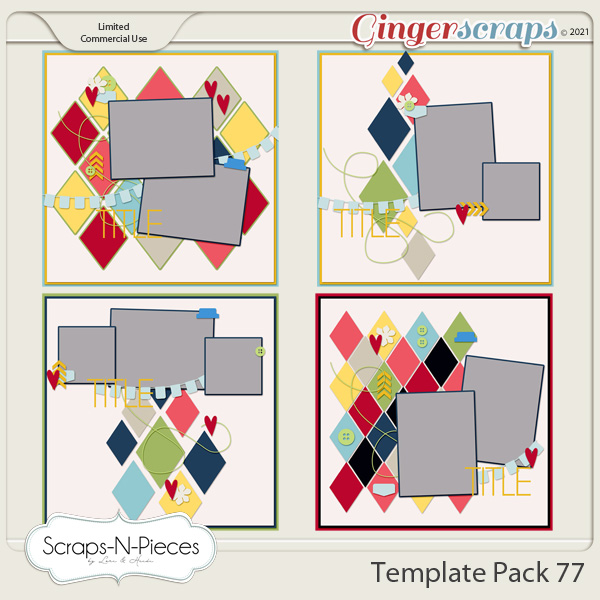 Template Pack 77 by Scraps N Pieces   