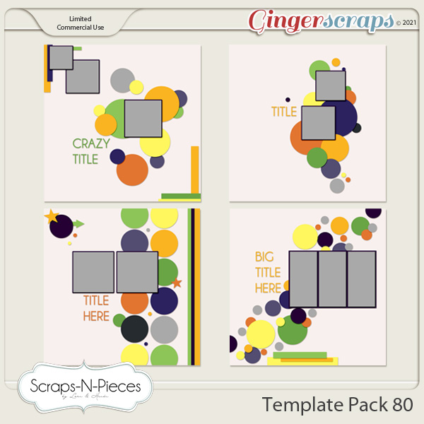 Template Pack 80 by Scraps N Pieces 