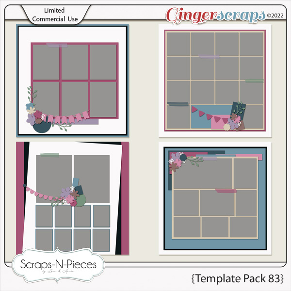 Template Pack 83 by Scraps N Pieces 