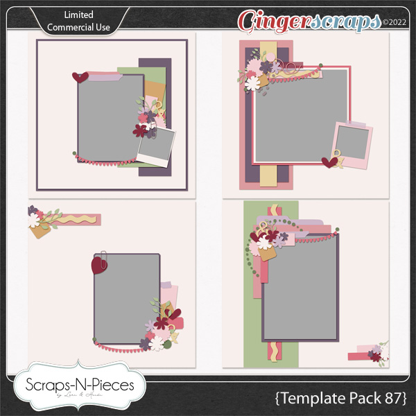 Template Pack 87 by Scraps N Pieces