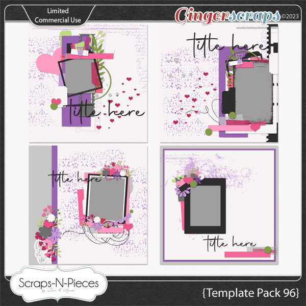 Template Pack 96 by Scraps N Pieces  