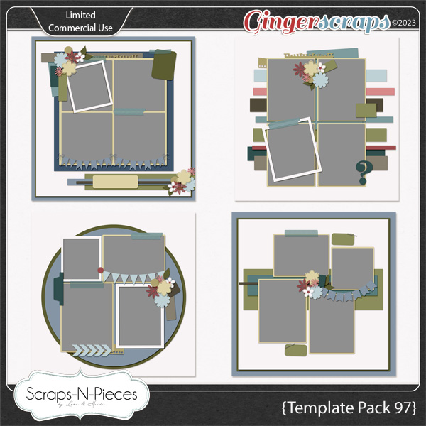 Template Pack 97 by Scraps N Pieces  