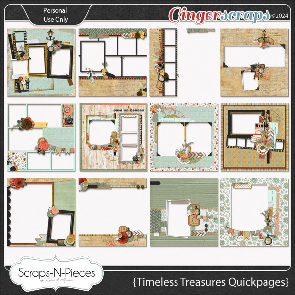 Timeless Treasures Quickpages by Scraps N Pieces 