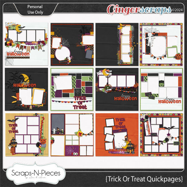 Trick or Treat Quickpages by Scraps N Pieces 