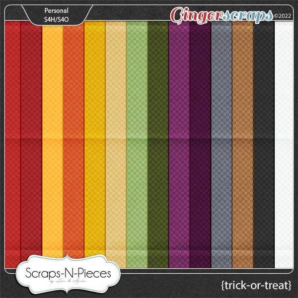 Trick or Treat Cardstocks by Scraps N Pieces