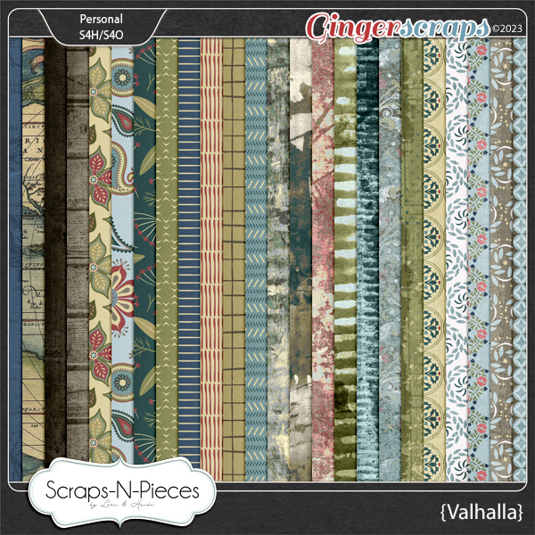 Valhalla Pattern Papers by Scraps N Pieces   