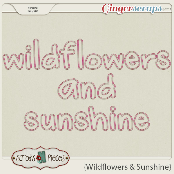 Wildflowers and Sunshine alpha by Scraps N Pieces