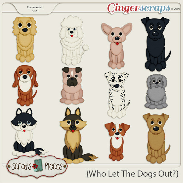 Who Let The Dogs Out CU Templates by Scraps N Pieces 