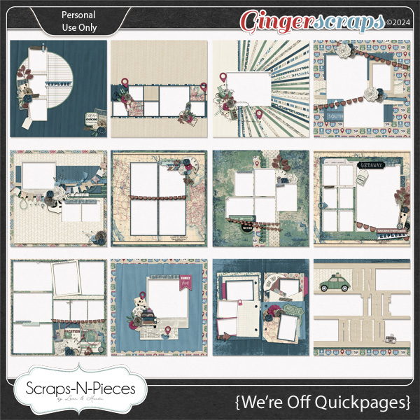 We're Off Quickpages by Scraps N Pieces 